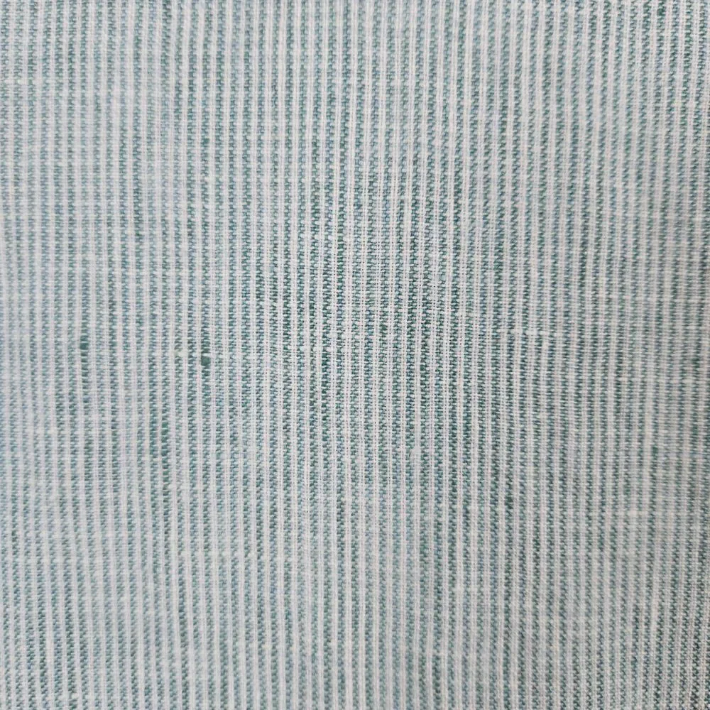 J Crew Green & White Striped Linen/Cotton Size‎ XL Slim Fit Shirt MINOR SNAGS